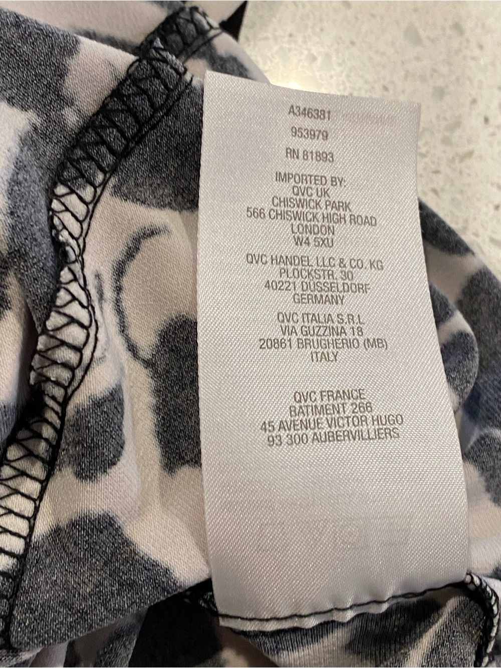 Susan Graver Liquid Knit Zip Hoodie Jacket Floral Pink Black White A346381 Sz L - Picture 12 of 14